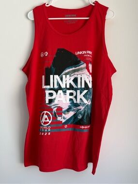 Linkin Park Red Tank Top Size XL